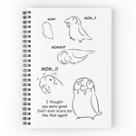 Separation Anxiety on Pet Birds Spiral Notebook