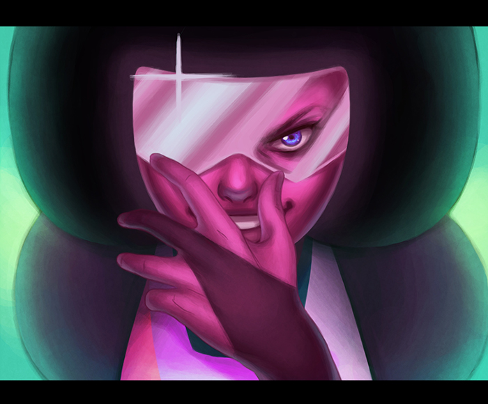 Just a little something I felt I needed to draw after watching the awesome season finale of 'Steven Universe'. I really loved Garnet in those two episodes, especially that fighting scene and that c...