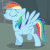 MLP Rainbow Dash Emoticon Gif
