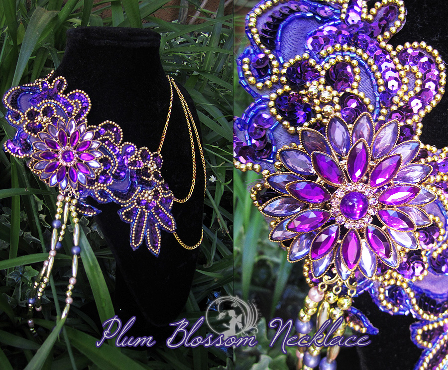 Plum Blossom Necklace by Firefly-Path on DeviantArt