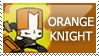 Castle Crashers: Orange Knight by PetrifiedMoon