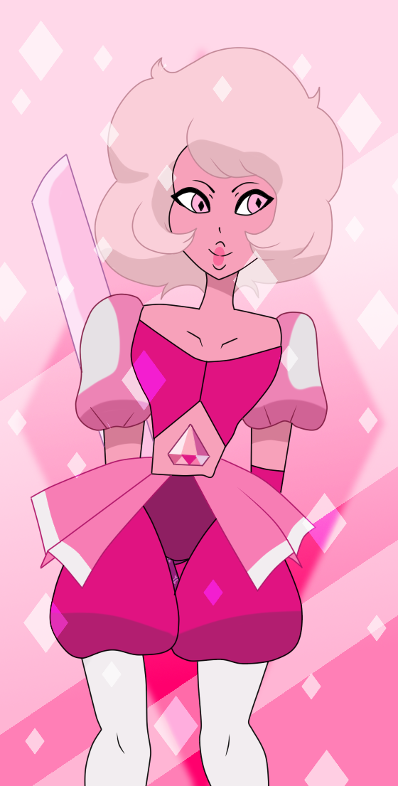 Voilà j'ai dessiné Pink Diamond, j'adoré Rose Quartz, alors savoir que c'est Pink Diamond en réalité j'étais en mode "Mamamia !! Je l'aime encore plus !!!" Donc voil&#...
