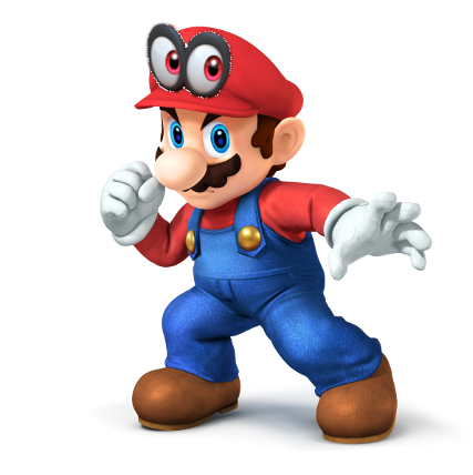 character bit draw 8 an how to Super render Mario cap with Mario Odyssey by SSB4