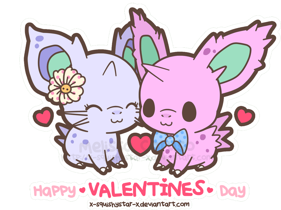 Love Is In The Air ~ - Page 9 Nidorans_valentines_day_by_x_squishystar_x-d5tw1v3