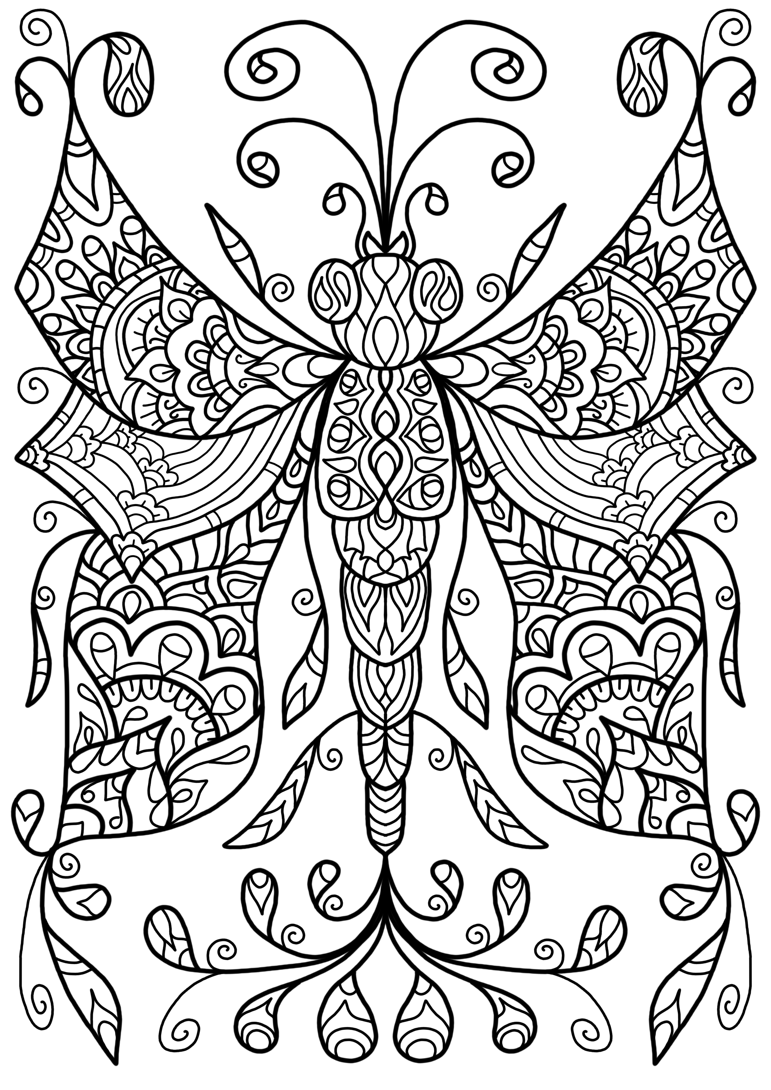Free Colouring Page - Dragonfly Thing by WelshPixie on ...