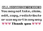 Pixelled Copyright by Sophibelle