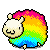 Rainbow Sheep Icon F2U