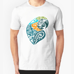 Blue And Gold Macaw Tribal Tattoo T-Shirt