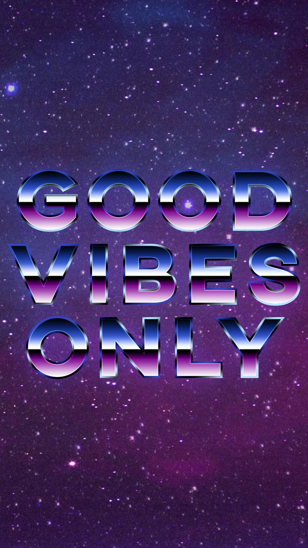 Good Vibes Only 80's Style Wallpaper (Mobile) by ...