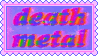 Death Metal Stamp by King-Lulu-Deer-Pixel