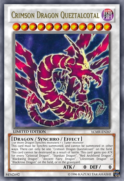 YGO: Crimson Dragon Quetzalcoatl by Hughesation on DeviantArt