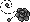 Pixel Rose Divider 3 - Black - Bottom Right