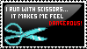 I Run With Scissors Stamp by Sky-Yoshi