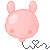 free bunny balloon: pink by cremecake