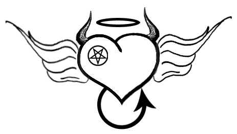 angel vs devil heart tattoo by Nymphera on DeviantArt