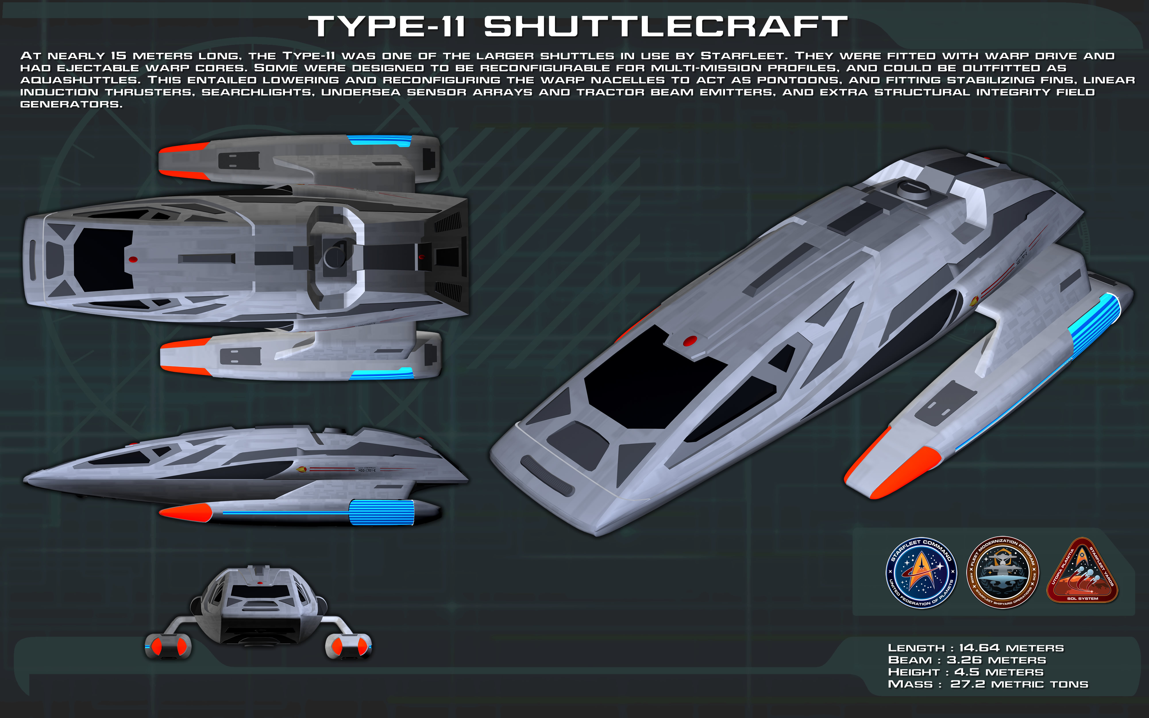star trek shuttle type 11