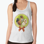 Munia Finches Realistic Painting Tank Top