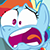 Rainbow Dash Shocked (Emoticon)