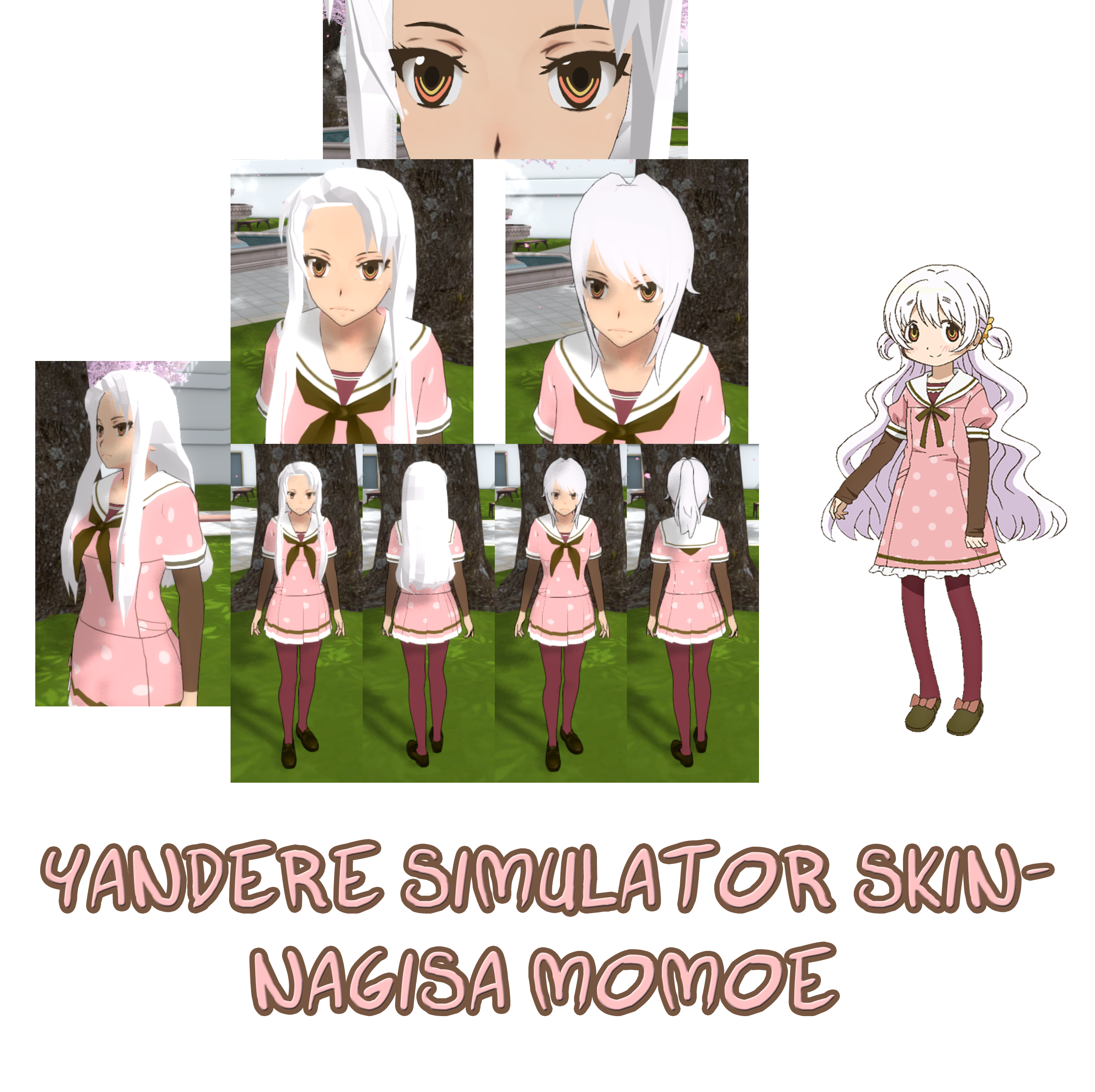 Yandere Simulator- Nagisa Momoe Skin by ImaginaryAlchemist on DeviantArt