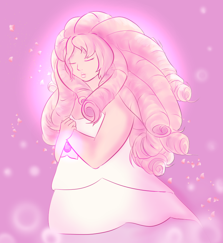 Messy doodle of the lovely Rose quartz from SU. (The first episode completely sucks in my opinion but damn I'm hooked on the series.) I actually did this a while ago but then fell into a mini art f...