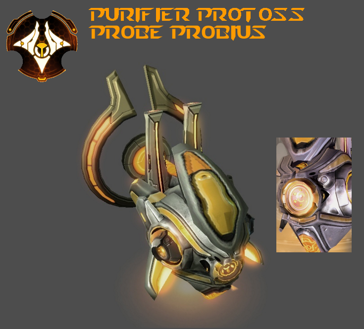 StarCraft 2 - Purifier Protoss Probe Probius by HammerTheTank