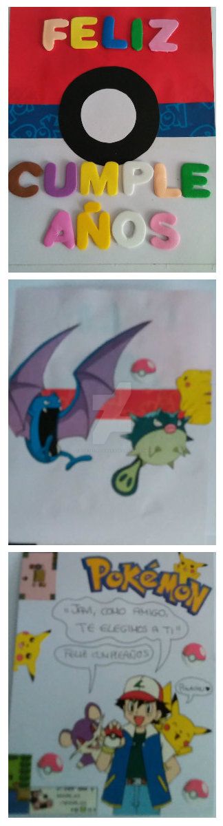 Tarjeta Pokemon Cumpleaos by eldesastredemaria