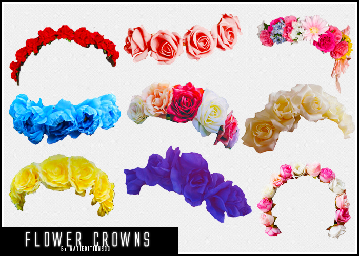 +87 Flower Crowns (png) by natieditions00 on DeviantArt