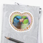 Pacific Parrotlet Parrot Realistic Painting Sticker