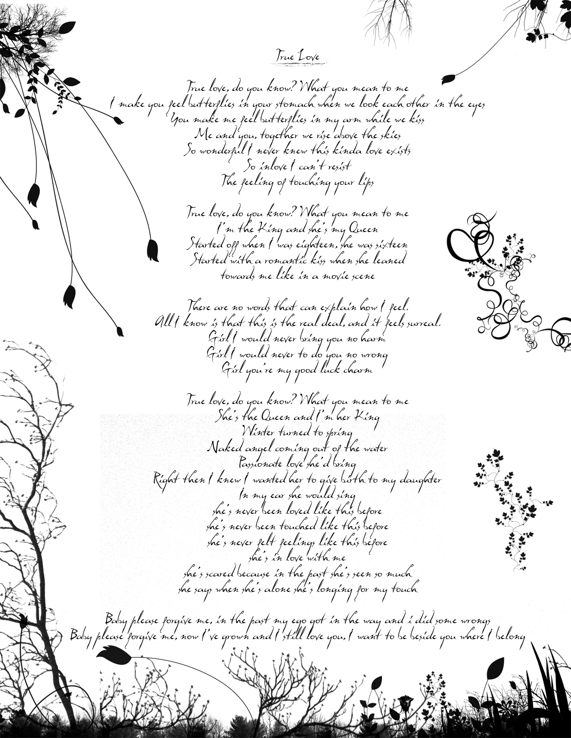 True Love Poem by Seph Angel