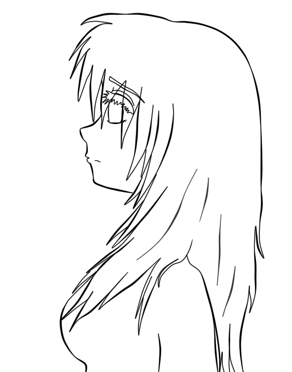 Download +Sad Girl Lineart+ by xRii-Chann on DeviantArt