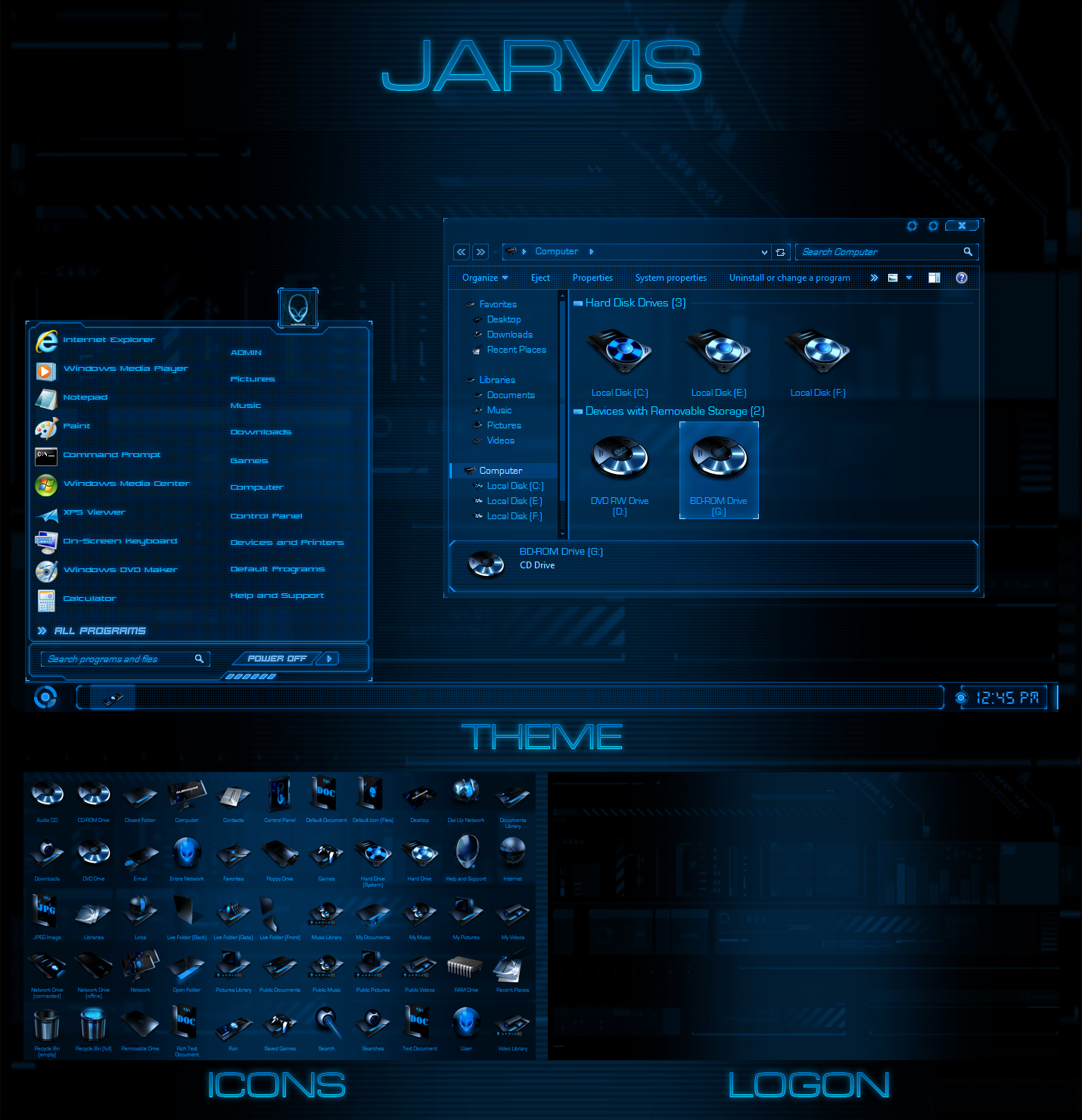 Скачать звуки jarvis для windows 7