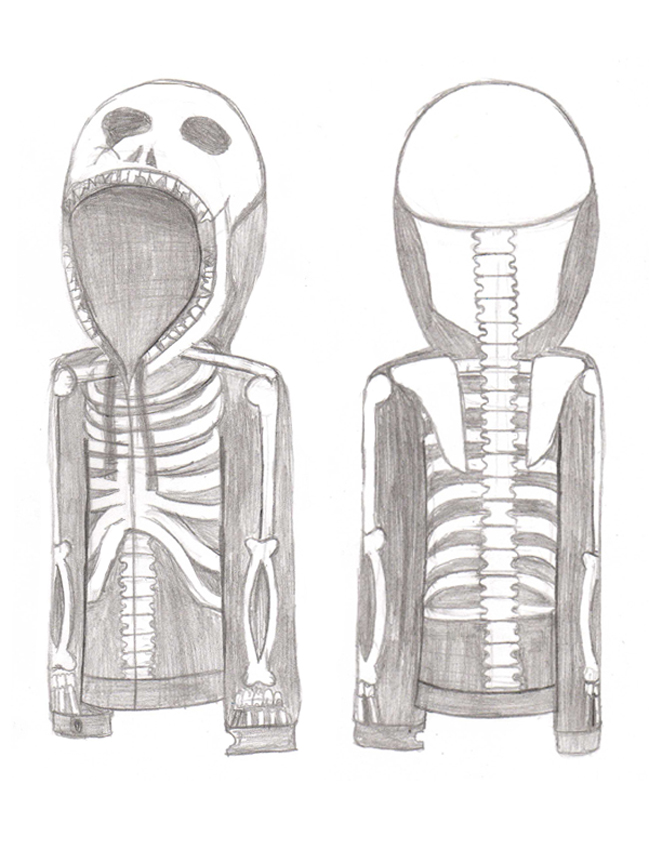 Skeleton Hoodie by CrimsonMayhem on DeviantArt