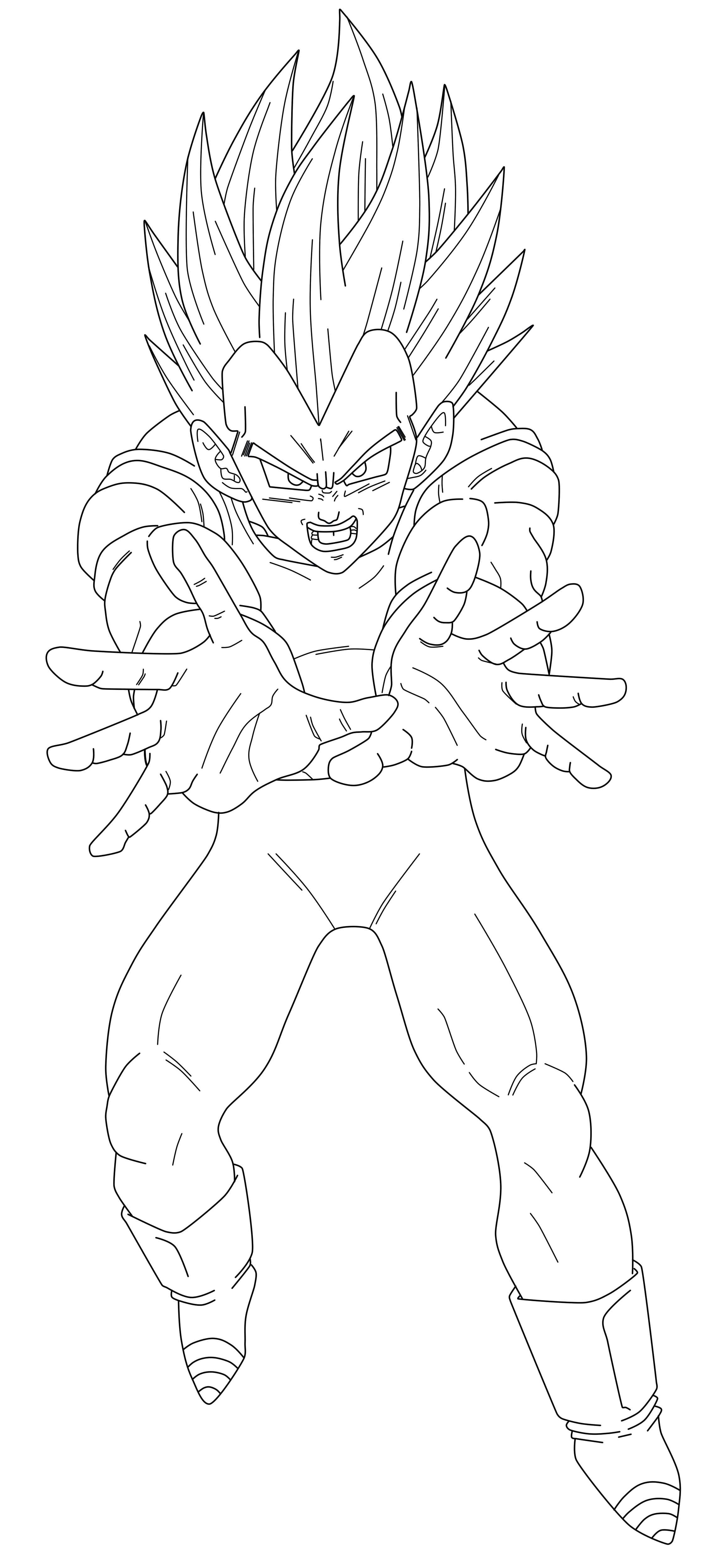 Dragon Ball Z Coloring Pages Vegeta
