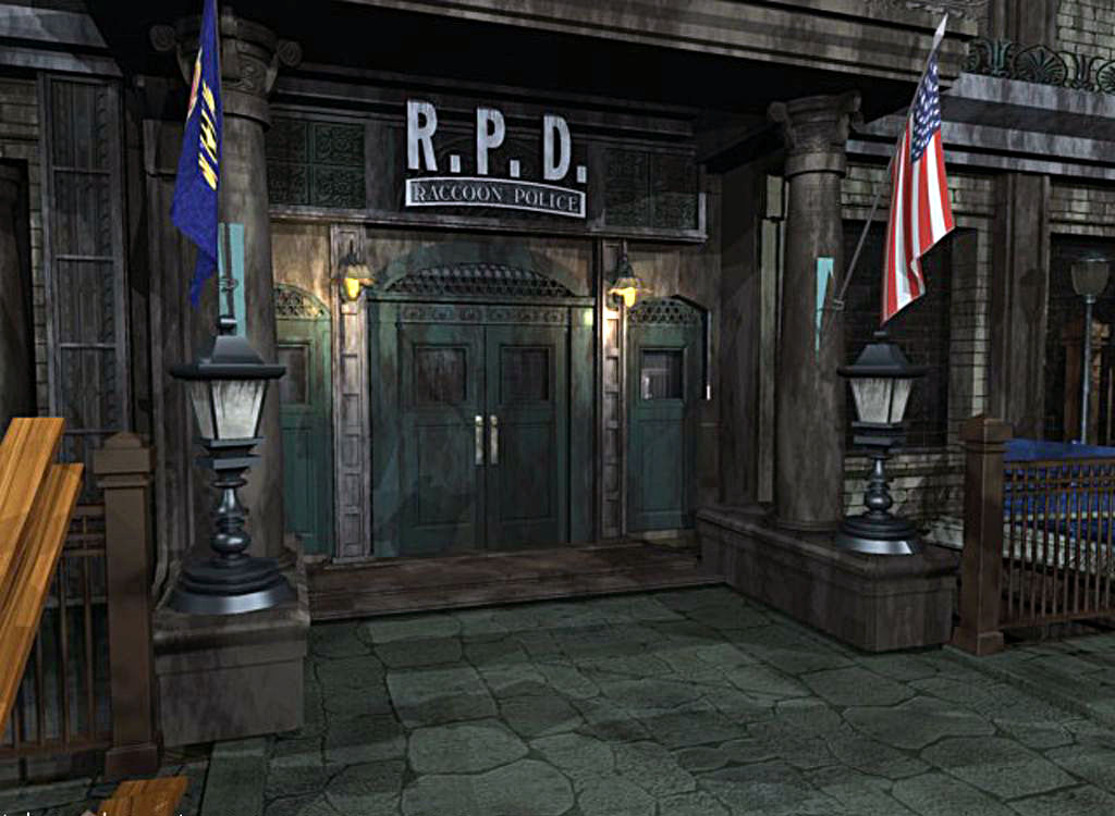 Front Yard and Front Gates R_p_d__main__re3__by_residentevilcbremake-dcpxx09