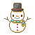 : snowman : by happie
