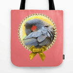 Black Palm Cockatoo Realistic Painting Tote Bag