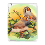 Zebra Finches Realistic Painting iPad Case