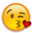 Kissy Heart Face Emoji