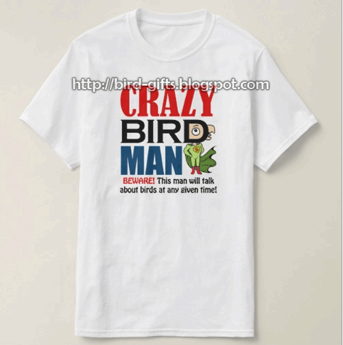 Crazy bird man t-shirt