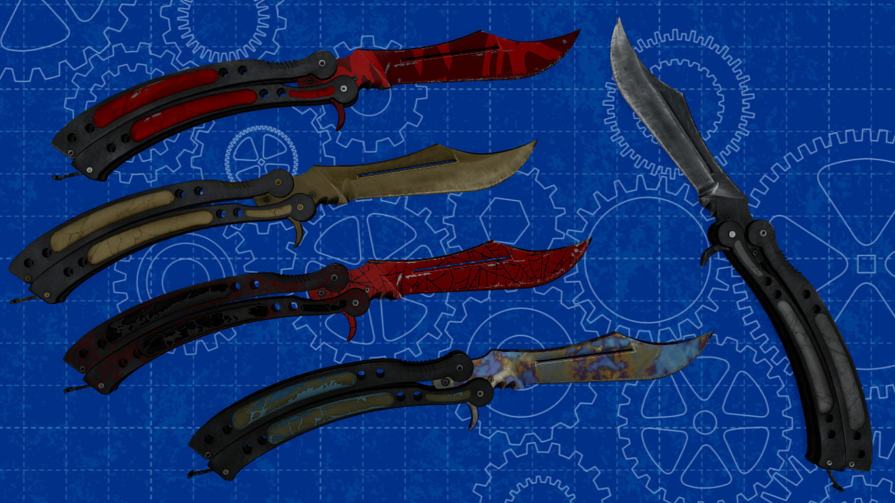 [MMD] CS:GO Butterfly knife pack (WIP) by AbyssLeo on DeviantArt