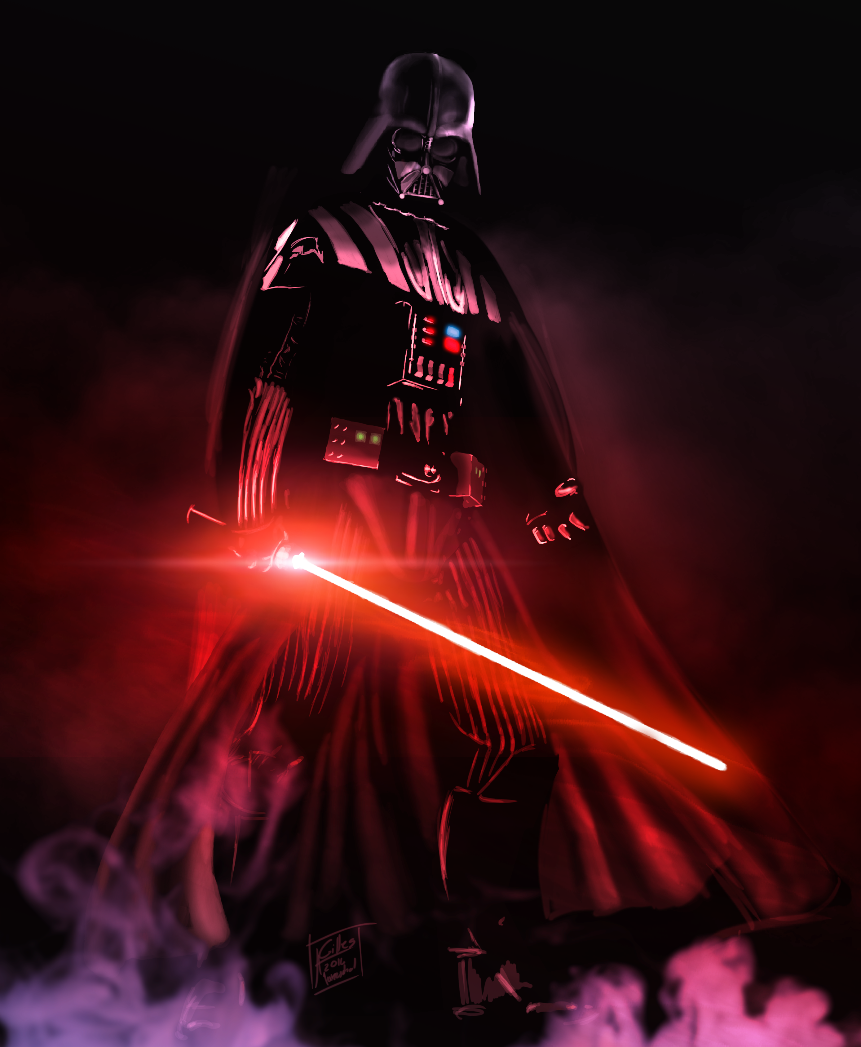 Darth Vader by GillesMareschalArt on DeviantArt