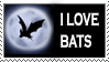I love bats stamp by BullTerrierKa
