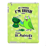 St. Patrick's day parrot iPad case