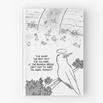 Rainbow Bridge Cockatiel Parrot Hardcover Journal