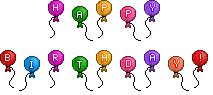 Happy Birthday Balloons (Rainbow)! by Drache-Lehre