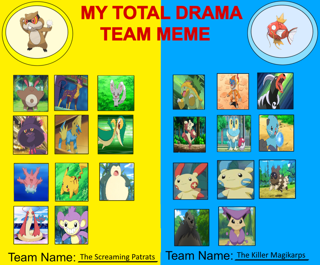 Total Pokemon Island Teams by DEEcat98 on DeviantArt