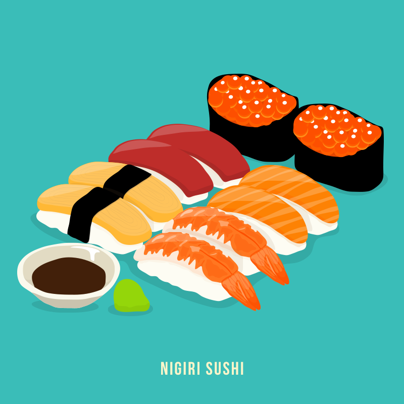 Nigiri Sushi by zenzorith on DeviantArt