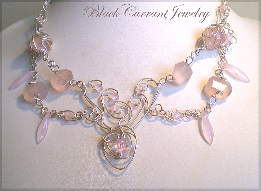 Pink Necklace by blackcurrantjewelry on DeviantArt