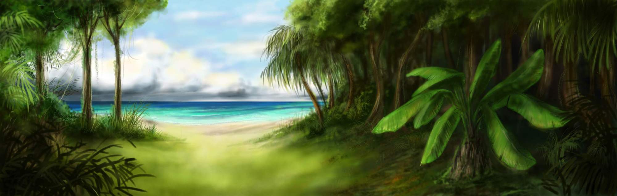 Background Jungle Island By 13Mirror On DeviantArt