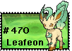 Pokemon X/Y Stamp: Leafeon by FableDreams